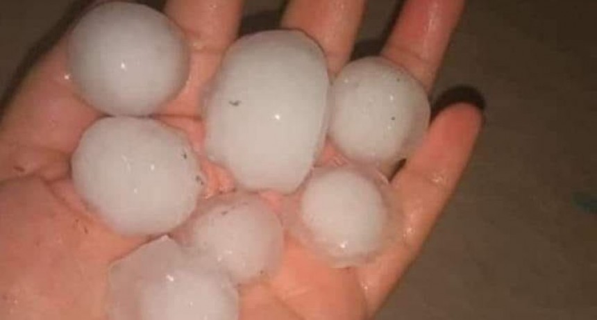 LLUVIA Y ALGO DE GRANIZO EN LA REGIÓN