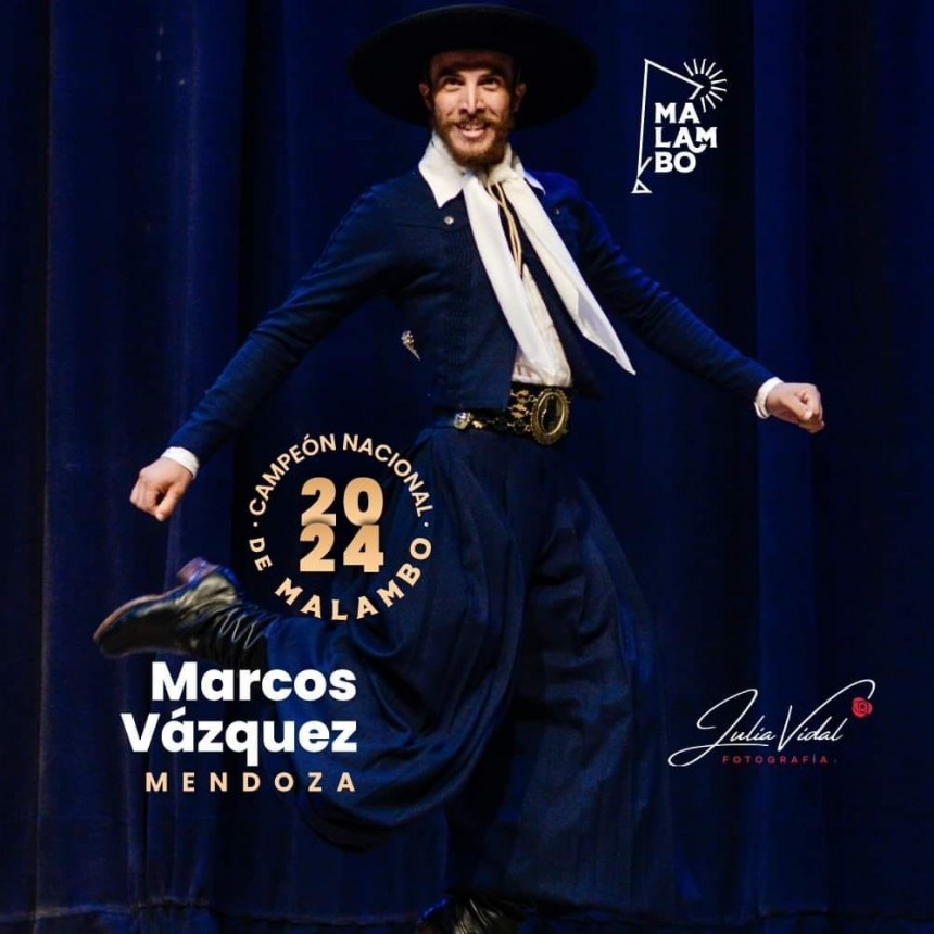 MARCOS VÁZQUEZ CAMPEÓN NACIONAL DEL MALAMBO