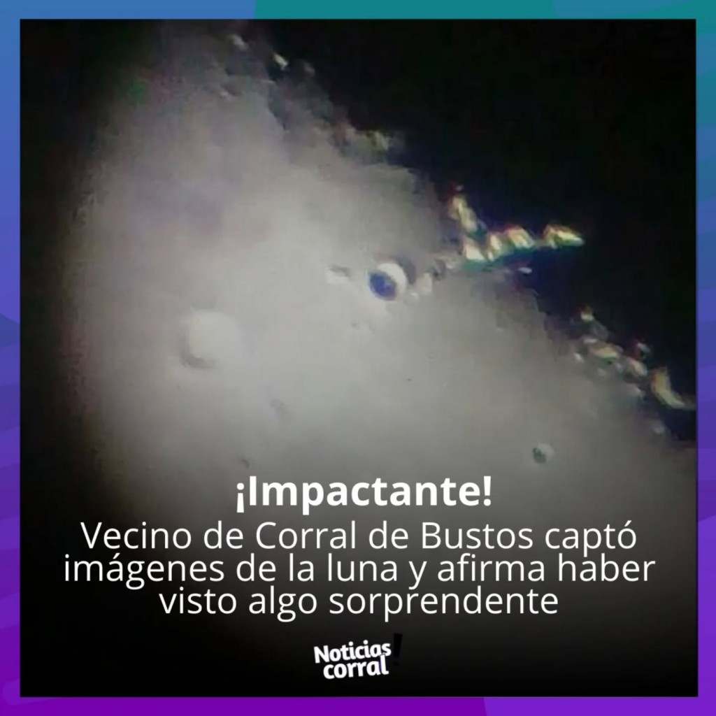 OBJETO METÁLICO SOBRE LA LUNA