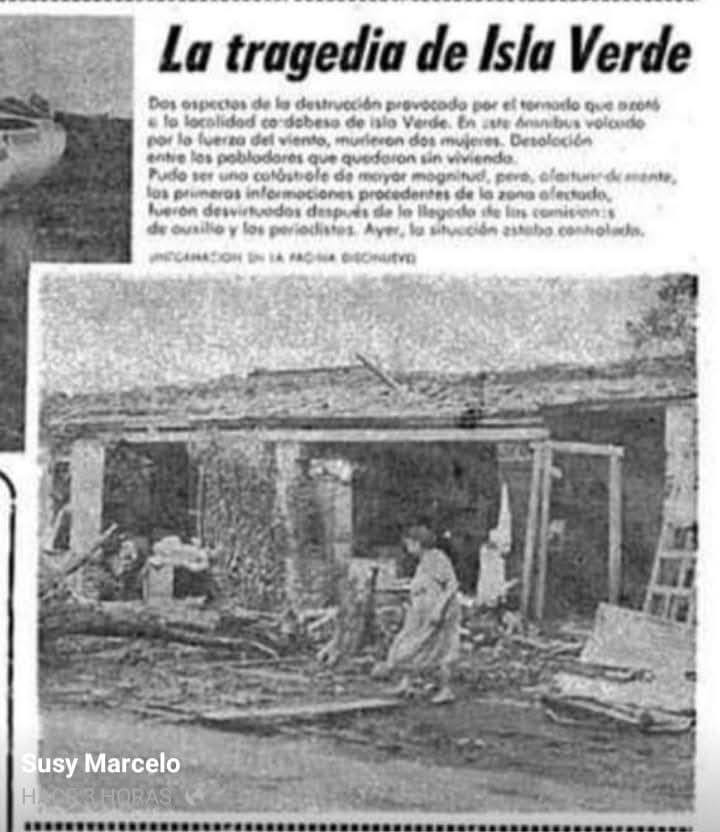 HACE 50 AÑOS ISLA VERDE SUFRIÓ UN TORNADO DEVASTADOR