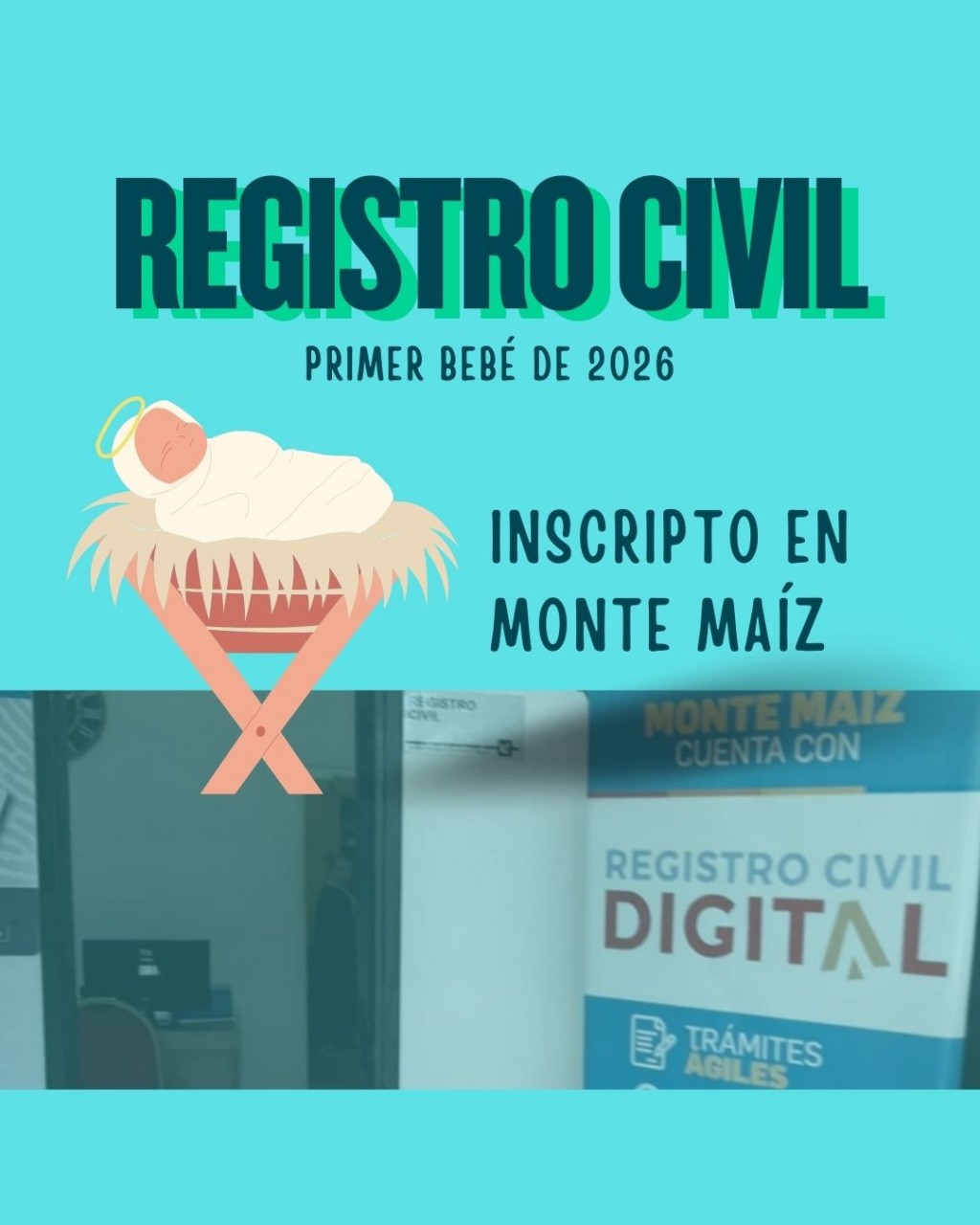 INSCRIBIERON AL PRIMER BEBÉ DEL 2026