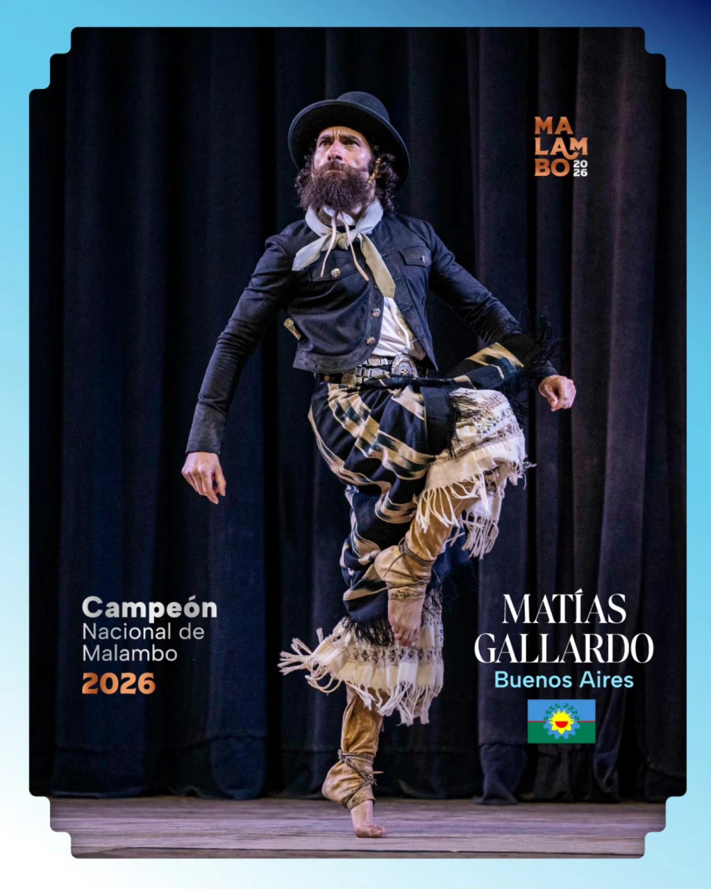 MATÍAS GALLARDO CAMPEÓN NACIONAL DEL MALAMBO