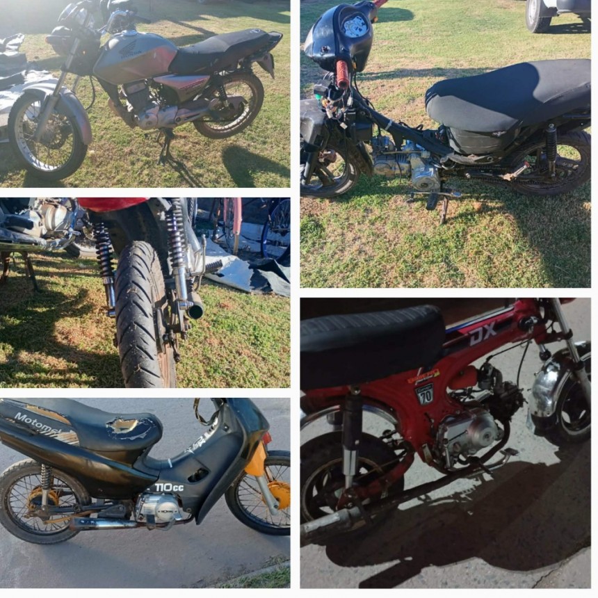 XONTROLES VEHICULARES CON SECUESTRO DE CINCO MOTOS