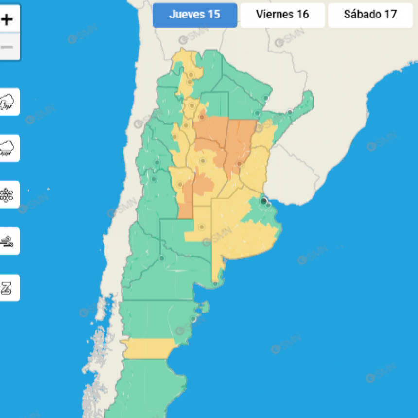 ALERTA POR TORMENTAS FUERTES