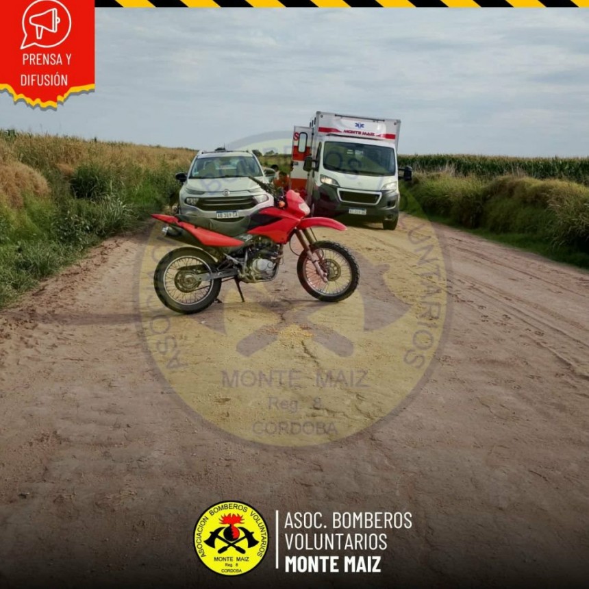 CAÍDA EN SOLITARIO DE LA MOTO