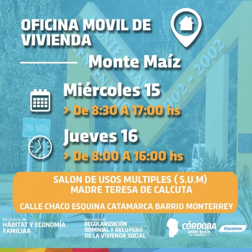 OPERATIVO DE LA OFICINA MÓVIL DE VIVIENDA