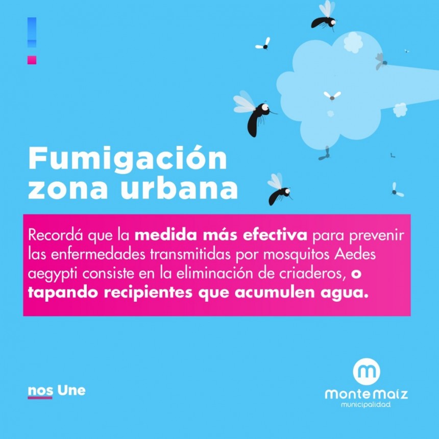 CONTINÚA LA FUMIGACIÓN CONTRA MOSQUITOS