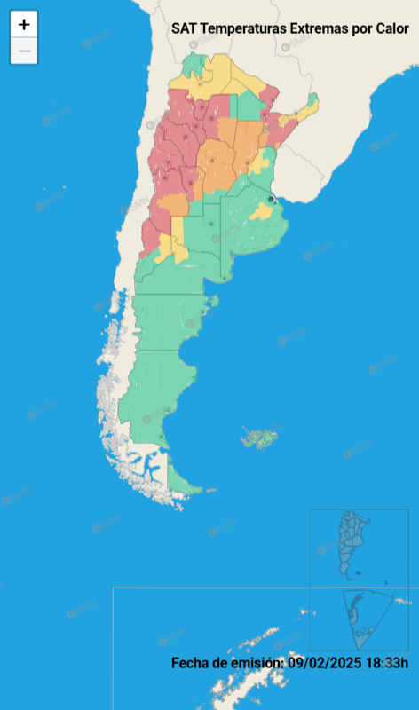 ALERTA NARANJA POR ALTAS TEMPERATURAS