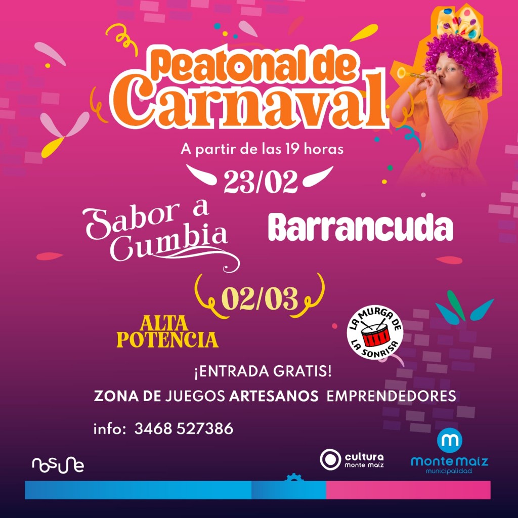 TARDECITAS EN LA PEATONAL RUMBO A LOS CARNAVALES