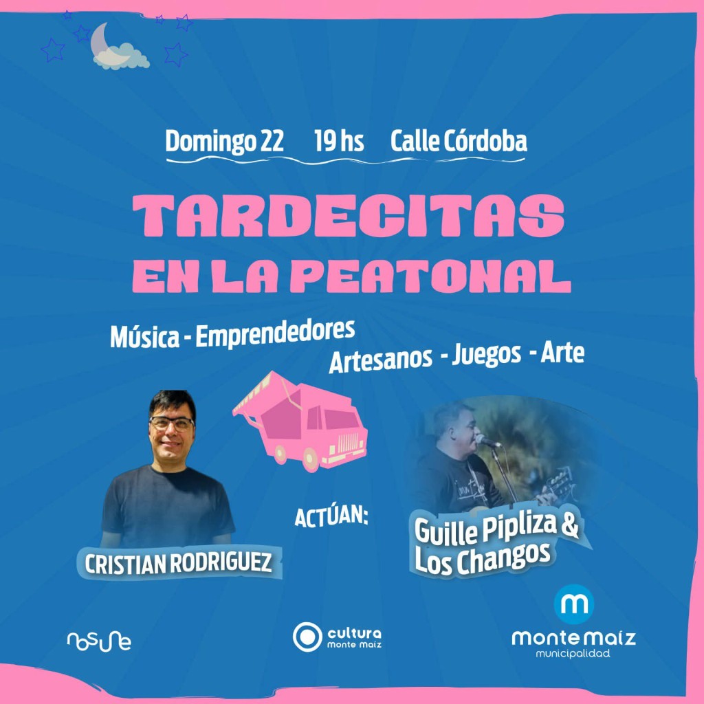 ESTE DOMINGO VUELVE TARDECITAS EN LA PEATONAL