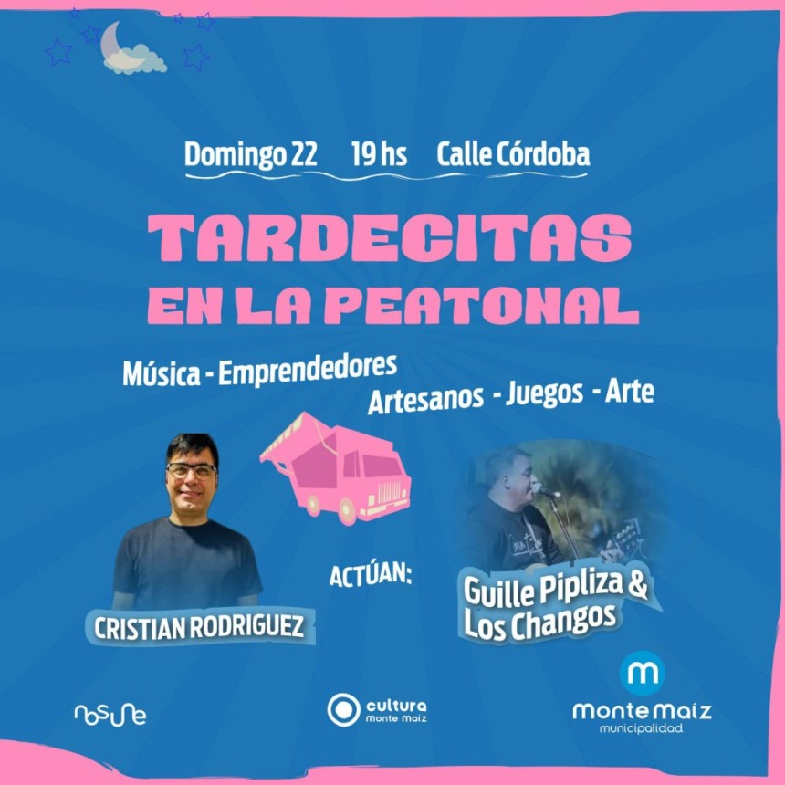 ESTE DOMINGO VUELVE TARDECITAS EN LA PEATONAL