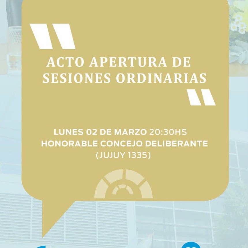 APERTURA DE SESIONES ORDINARIAS
