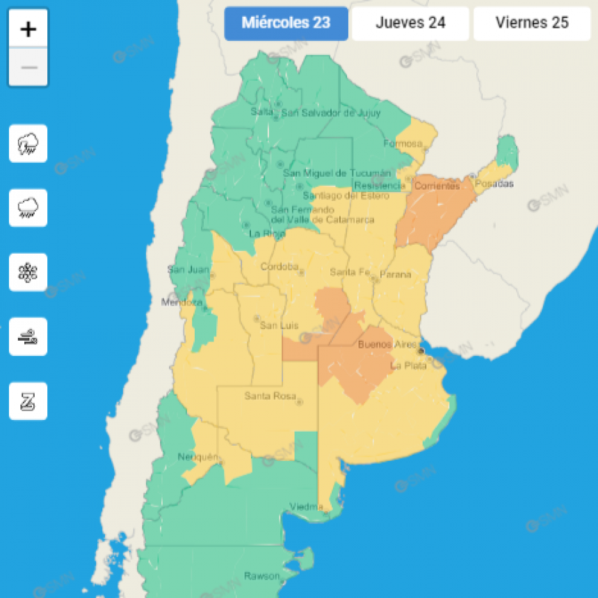 ALERTA METEOROLÓGICA PARA EL DEPARTAMENTO UNIÓN