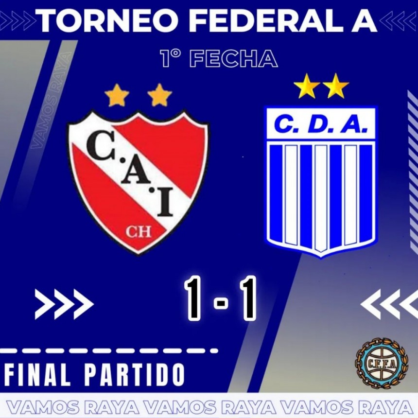 ARGENTINO EMPATÓ 1 A 1 EN CHIVILCOY