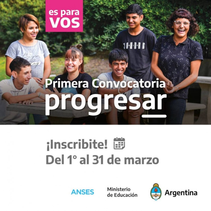 INSCRIPCIONES ABIERTAS PARA EL PROGRESAR