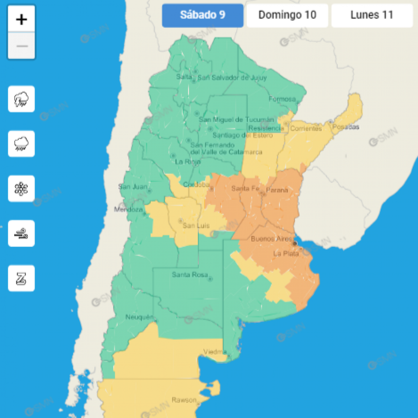 ALERTA NARANJA POR TORMENTAS