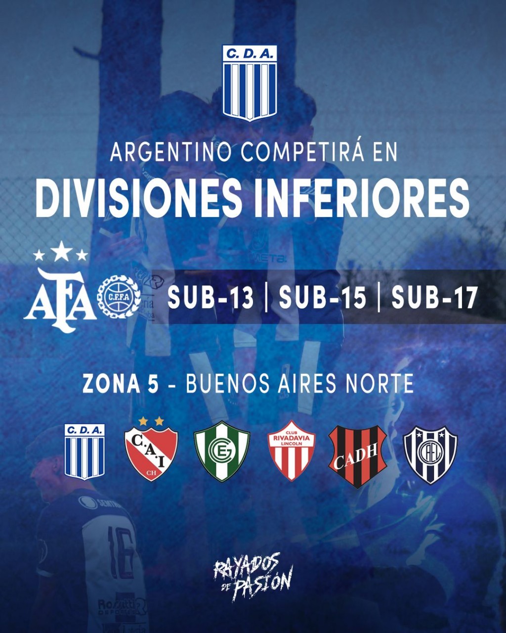 ARGENTINO COMPETIRÁ EN DIVISIONES INFERIORES DE AFA