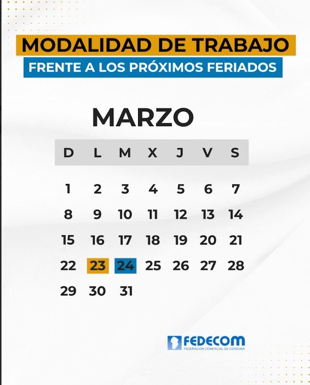 CRONOGRAMA DE SERVICIOS EN EL FINDE LARGO