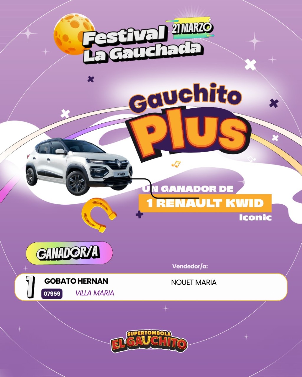 LOS GANADORES DE LA GAUCHADA