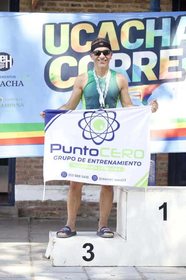 ATLETA LOCAL EN EL PODIO DE LA MARAT&Oacute;N DE UCACHA