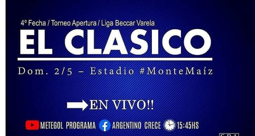 EL CLÁSICO EN VIVO POR YOUTUBE Y POR FACEBOOK