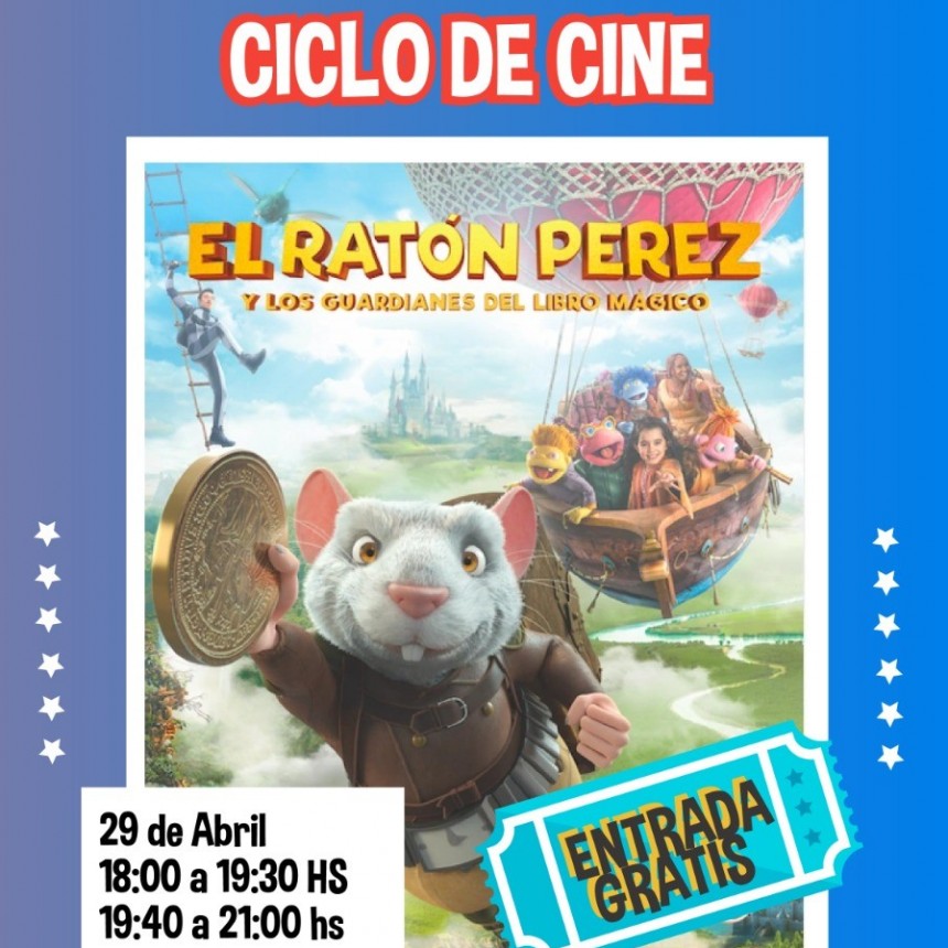 CICLO DE CINE INFANTIL CON ENTRADA LIBRE Y GRATUITA