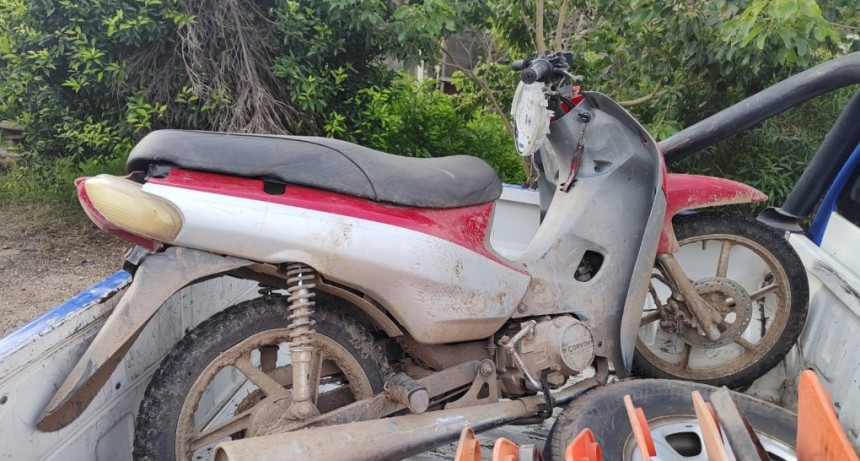 IDIAZÁBAL: RECUPERAN MOTO ROBADA