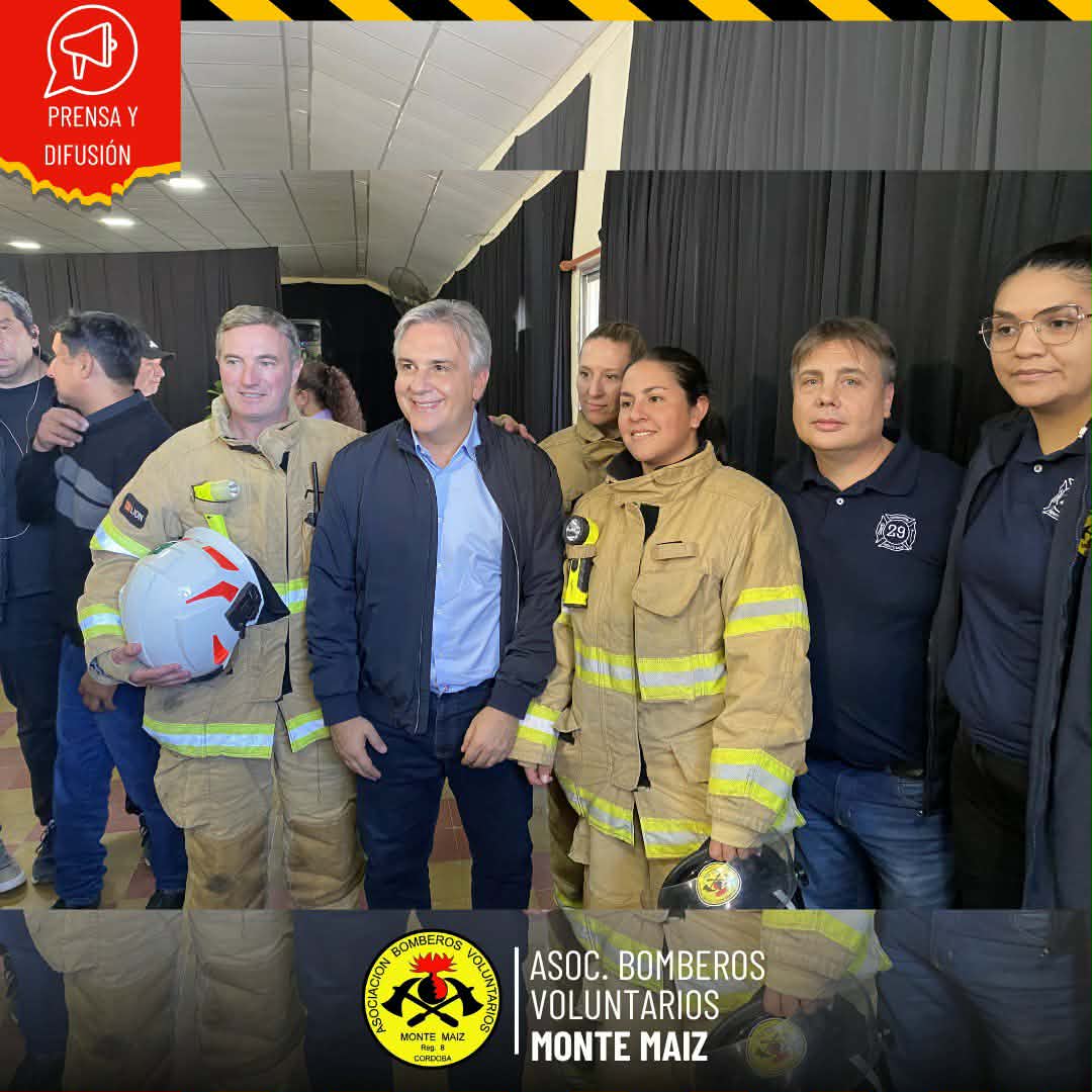 BOMBEROS RECIBIERON PROMESA DE APORTES PROVINCIALES