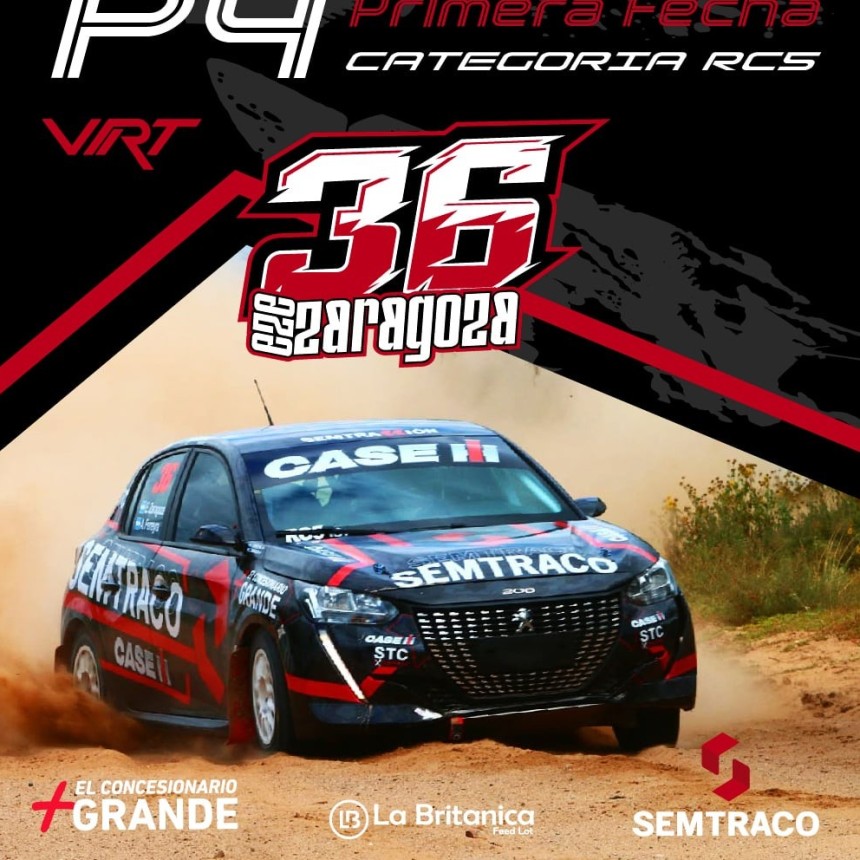 EZEQUIEL ZARAGOZA CUARTO EN EL RALLY RIOJANO