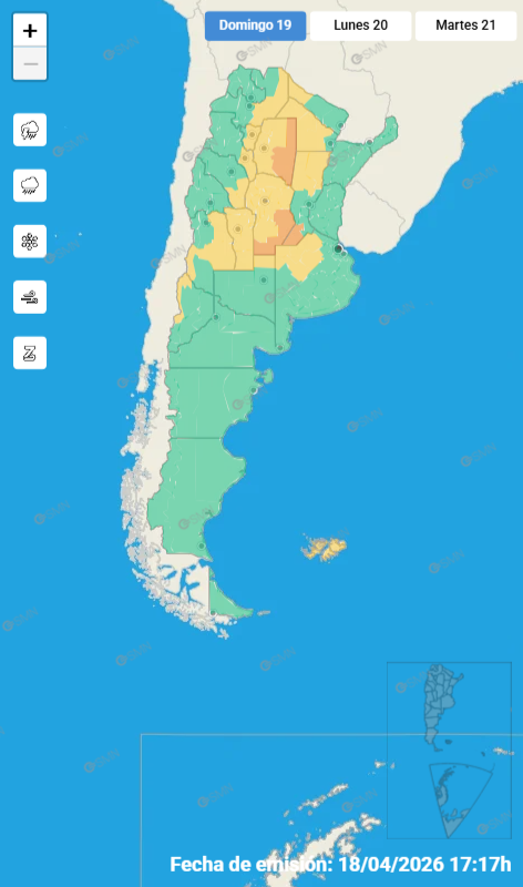 ALERTAS POR TORMENTAS PARA EL SUDESTE CORDOB&Eacute;S