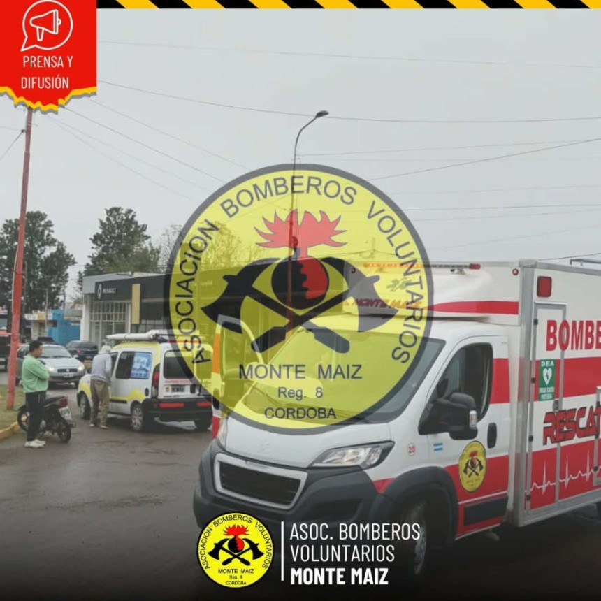 CHOQUE DE KANGOO Y MOTO EN ROTONDA OESTE