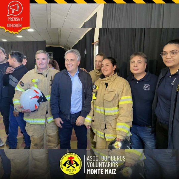 BOMBEROS RECIBIERON PROMESA DE APORTES PROVINCIALES