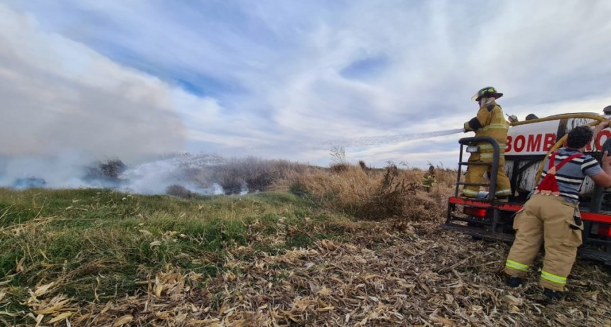 INCENDIO DE PASTIZALES EN ESTABLECIMIENTO RURAL