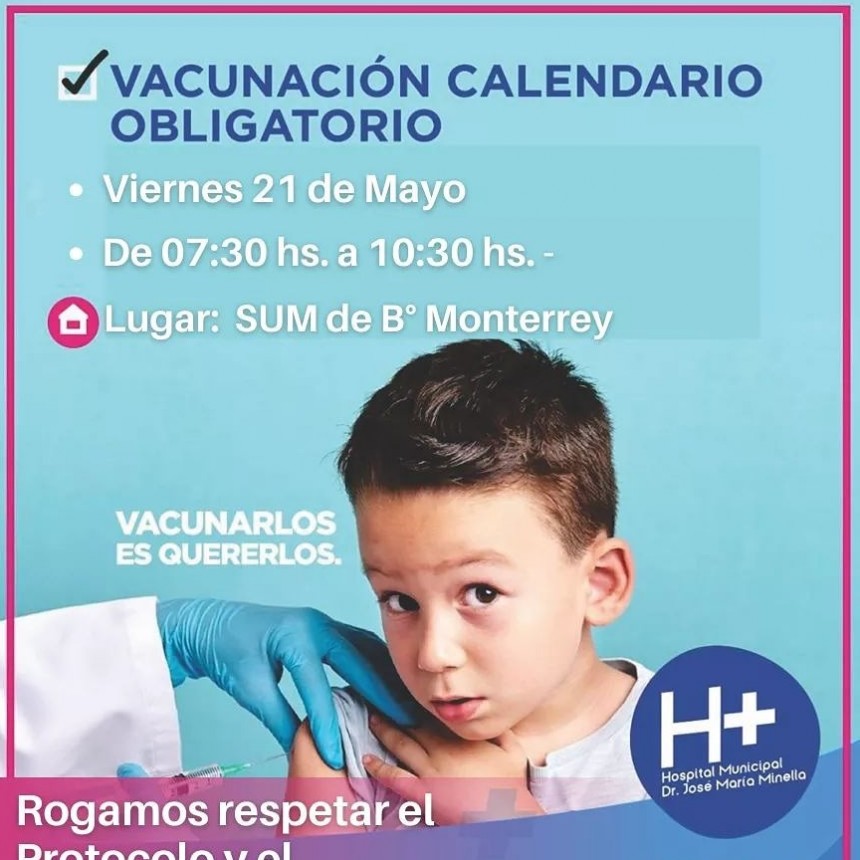 VACUNACIÓN DEL CALENDARIO OBLIGATORIO