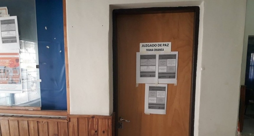 EL JUZGADO DE PAZ ATIENDE CON TURNOS