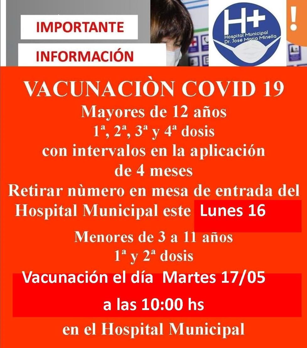 VACUNACIÓN PARA COVID-19 EN EL HOSPITAL