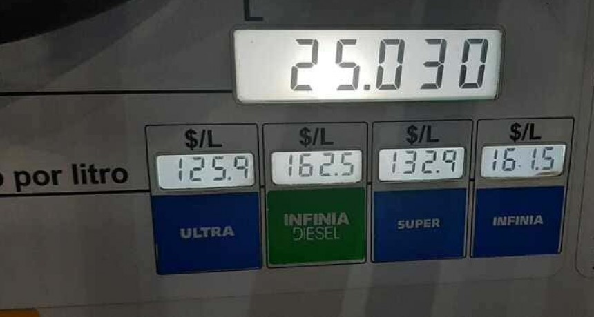 OTRO AUMENTO EN LOS COMBUSTIBLES