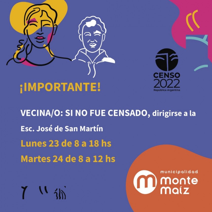 TODAVÍA ESTÁS A TIEMPO DE SER CENSADO