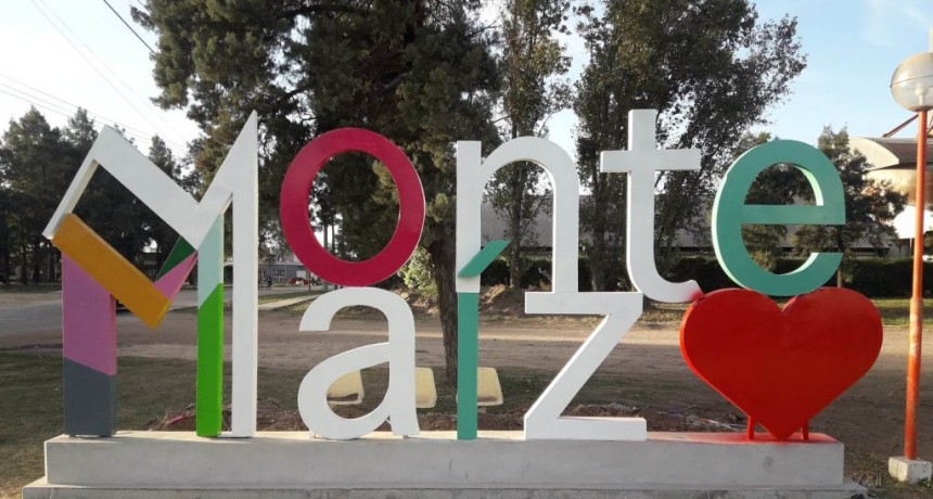 MONTE MAÍZ EN LETRAS GIGANTES