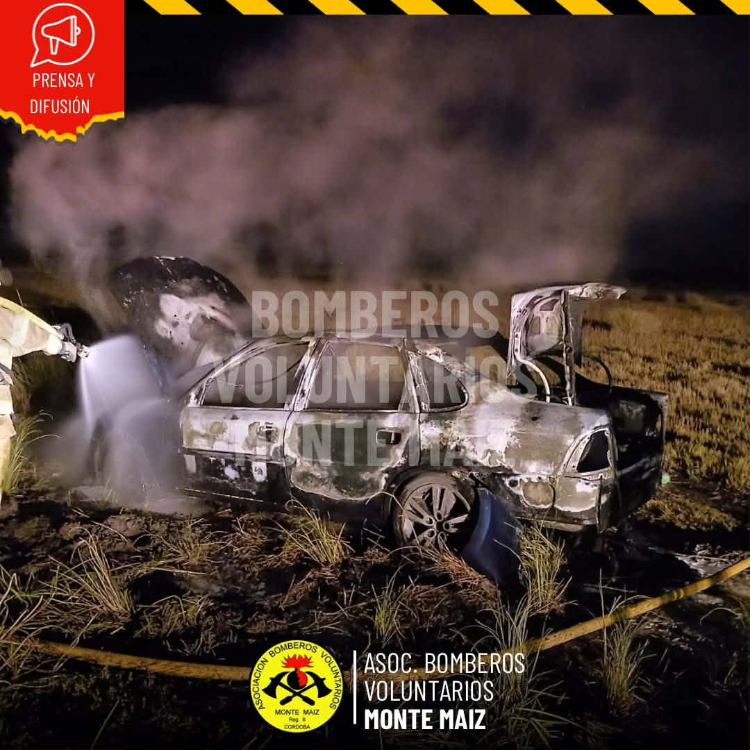 INCENDIO DE UN VEH&Iacute;CULO EN ZONA RURAL