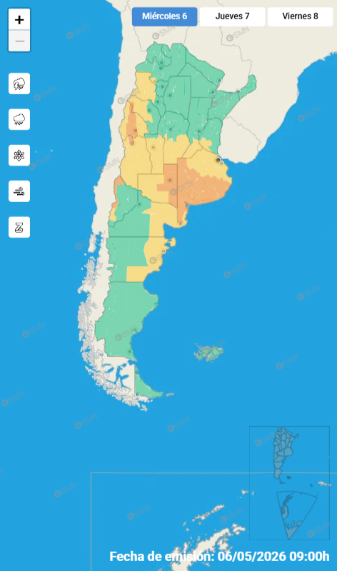 ALERTA POR TORMENTAS FUERTES PARA EL SUDESTE CORDOB&Eacute;S