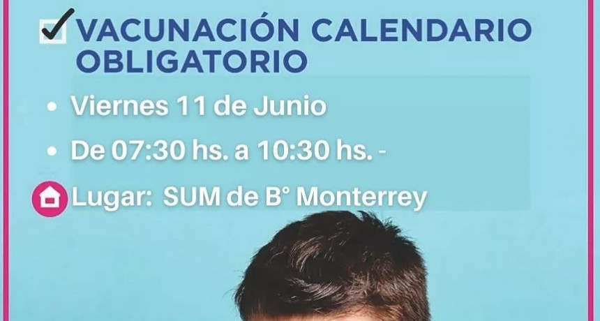 JORNADA DE VACUNACIÓN DEL CALENDARIO OBLIGATORIO