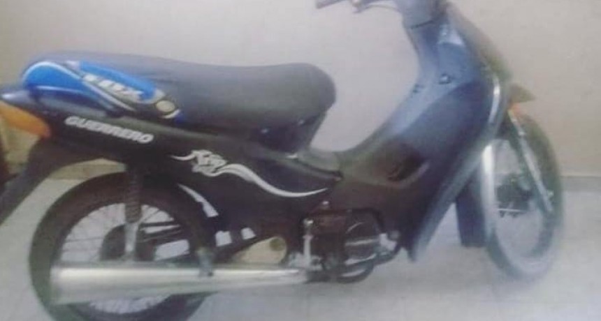 DEJÓ MOTO EN UN BALDÍO DEL GOBATO Y SE LA ROBARON