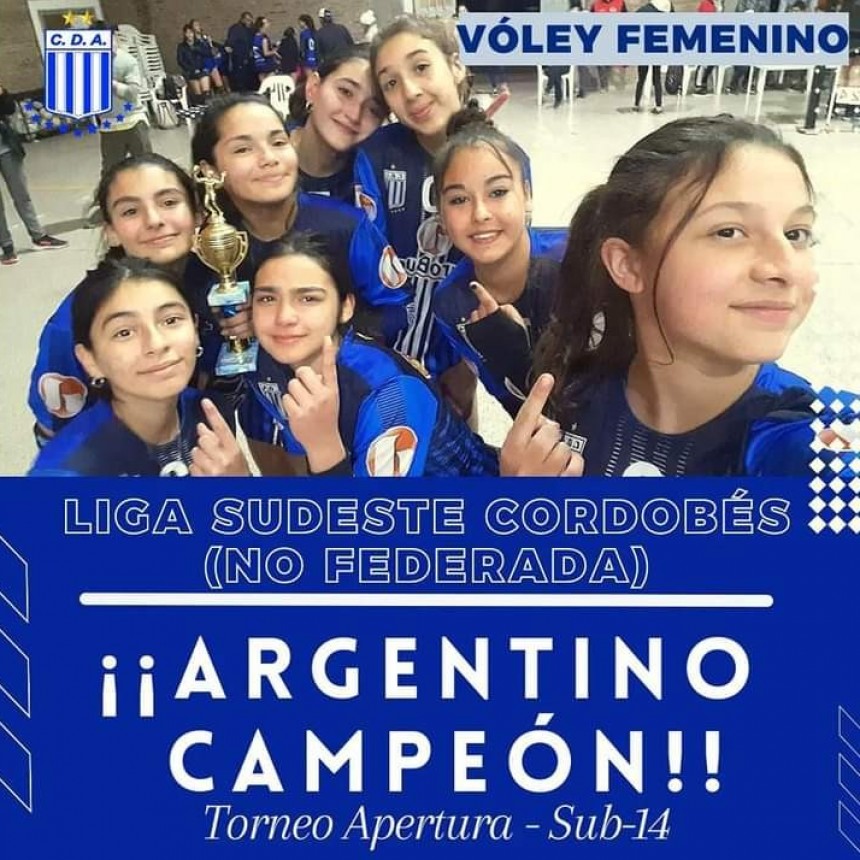 VOLEY: SUB 14 DE ARGENTINO CAMPEONA