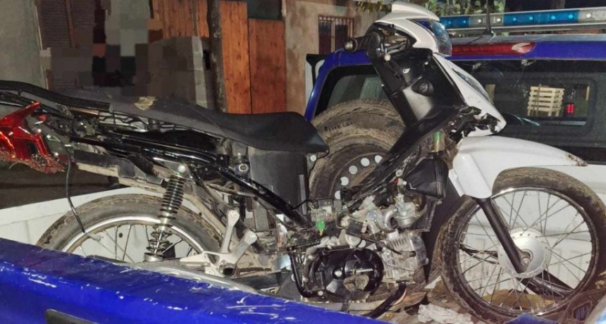ROBO Y RECUPERO DE MOTO EN BELL VILLE