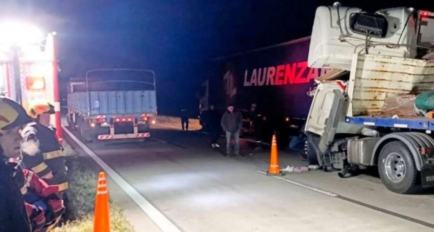MARCOS JUÁREZ: ACCIDENTE DE CAMIONES EN AUTOPISTA