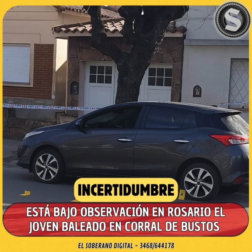 JOVEN BALEADO FUE DERIVADO A ROSARIO