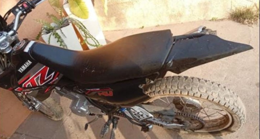 LABORDE: OTRA MOTO ROBADA Y RECUPERADA POR LA POLICÍA