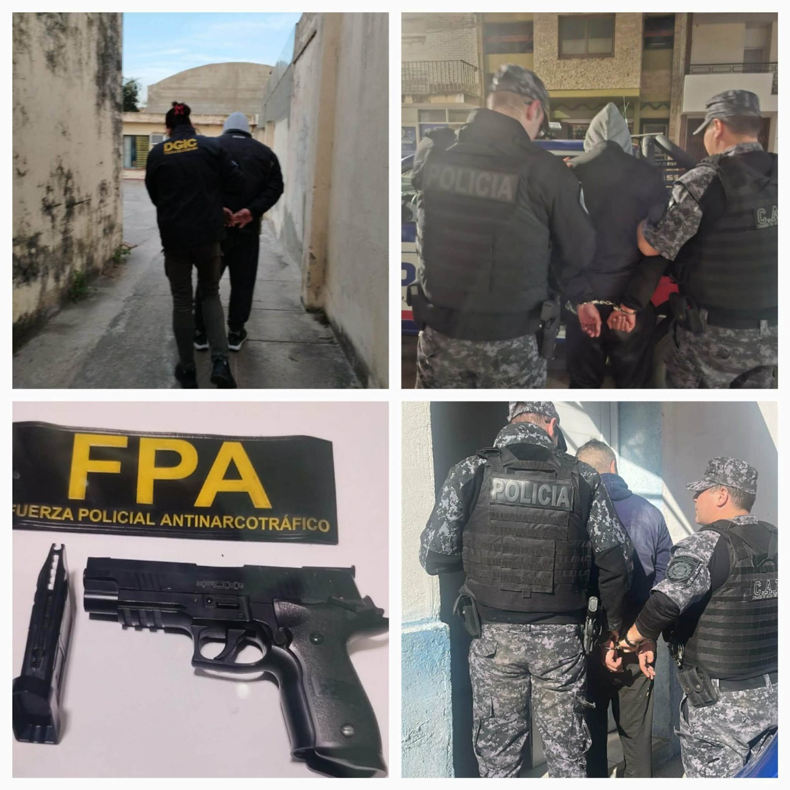 BELL VILLE:  PROCEDIMIENTOS POLICIALES DEL FIN DE SEMANA