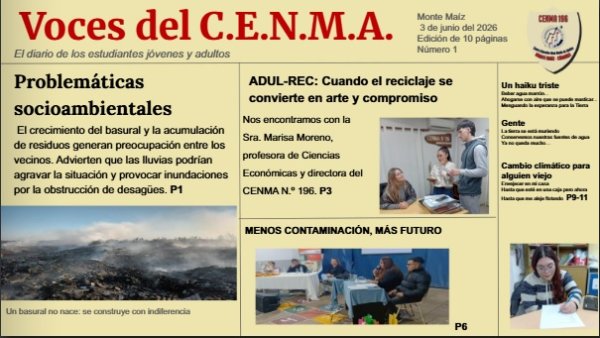 EL CENMA N&deg;196 YA TIENE SU DIARIO DIGITAL